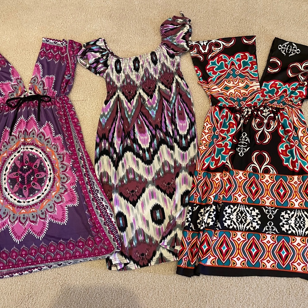 3 sun dresses small-med